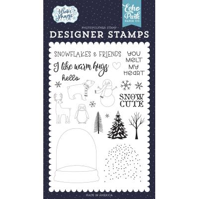 Echo Park Winter Magic Clear Stamps - You Melt My Heart